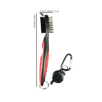 Long-Lasting Golf Club Brush with Retractable Cord Lightweight Golf Club Cleaning Brush Ergonomic Sturdy for Golfers