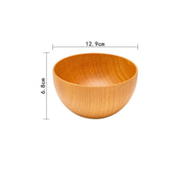 Wooden Bowl with Pedestal Smooth Footed Wooden Bowl Rustic for Home Dining
