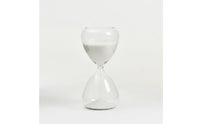 Glass Hourglass Modern 15-Minute Hourglass Decorative Sand Timer with Glass Body for Professionals, Students, Office, Meditation, Reading