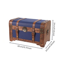 Wooden Storage Chest Decorative Storage Chest Multifunctional Box with Lock for Photography