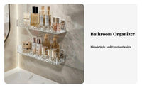 2-Tier Vanity storage spaceSaving 2-Tier Organizer Quick-Draining for Families