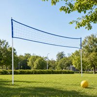 Volleyball Net Full Kit Adjustable Height Portable Volleyball Net System Quick-Collapse for Families, Beach