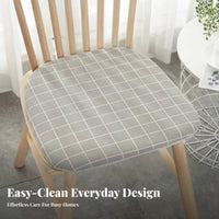 Four-Season Horseshoe Shaped Chair Pad Japanese Design Pattern Horseshoe Chair Pad Breathable for Homeowners, Office Workers, Study Room