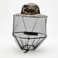 Wide-Brim Beekeeping Hat with Veil Bug Hat Foldable Breathable for Beekeepers