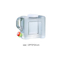 Built-in Faucet 5 L Water Container PC Plastic Transparent Water Container Spigot Hedpak Container BPAsafe for Home Kitchen, Office