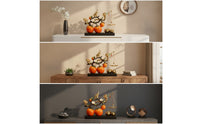 Glossy Persimmon Decor with Base Unique Design Persimmon Ornament Decorative Tabletop Ornament Artificial for Homeowners, Living Room, Entryway, Office Desk