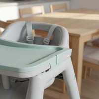 Easy to Clean Multi-Function High Chair with Tray 5-Point Safety Harness Feeding Chair with Removable Tray Silent Universal Wheels Stable Pyramid Structure for Babies, Toddlers, Infants, Restaurant, Hotel