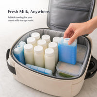 Reusable Ice Packs for Coolers, Breast Milk Storage, and Portable AC Units