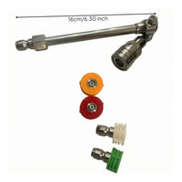 Swivel Spray Head Compatible Pressure Washer Extension Rod Long-Lasting