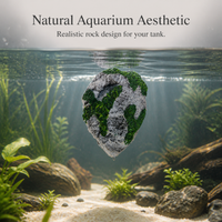 Artificial Moss Floating Rock Aquarium Ornament