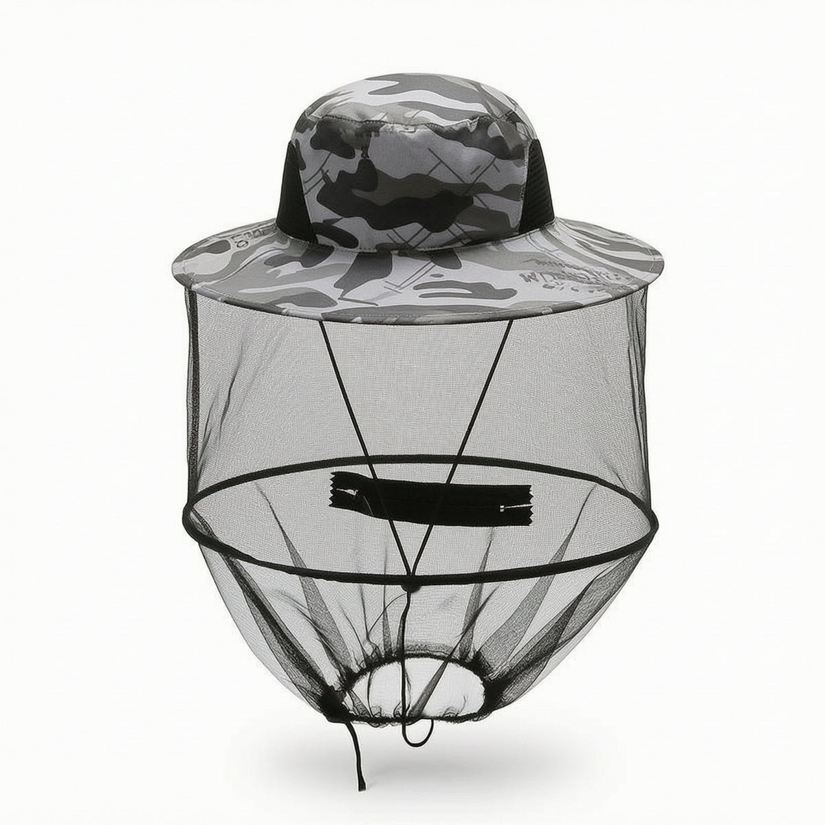 Wide-Brim Beekeeping Hat with Veil Bug Hat Foldable Breathable for Beekeepers