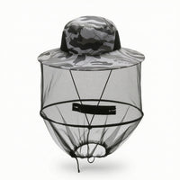 Wide-Brim Beekeeping Hat with Veil Bug Hat Foldable Breathable for Beekeepers