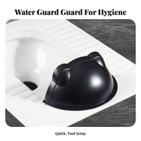 Squat Toilet Deflector Drill Installation Squatting Pan Splashing Guard Prevents Spillage Toilet Deflector for Children, Public Restrooms
