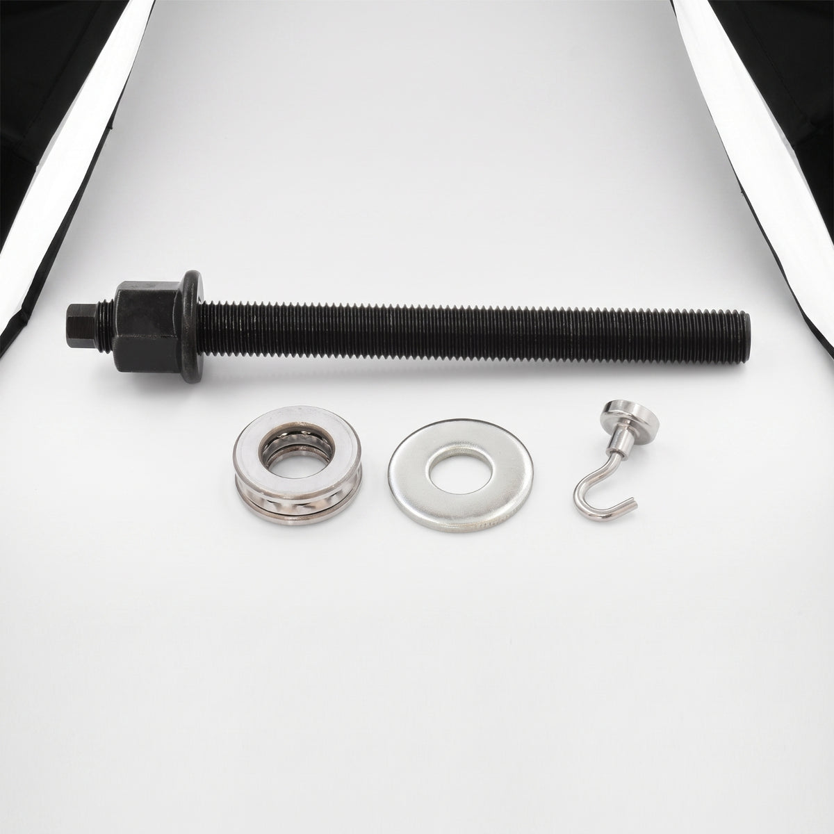 Harmonic Balancer Installation Tool with Thrust Bearing Long Reach Harmonic Balancer Installation Tool with Adapters Solid Steel for Mechanics
