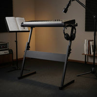Z-Shaped Keyboard Stand Heavy-Duty Electronic Keyboard Stand Portable for Keyboardists, Pianists, Music Room