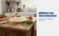 Ginkgo Wood Cutting Board, Double-Sided, Thickened, Modern Kitchen