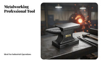 Cast Iron Anvil Curved-End Anvil Flat Top Face Heavy Duty for Blacksmithing