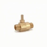 Brass Injector Nozzle with Barbed Outlet Threaded Foam Injector Compact Foam Nozzle for Pressure Washer, Car Wash