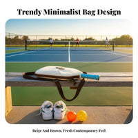 Pickleball Paddle Bag Fashionable Design Pickleball Crossbody Bag Racket Sport Accessory Adjustable Shoulder Strap Long-Lasting
