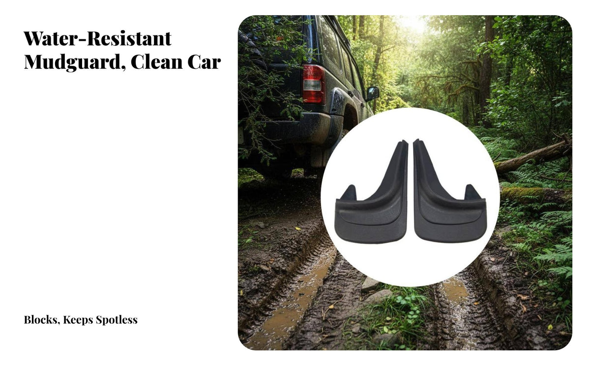 2 Pieces EVA Mudflap Wear-Resistant Car Mud Flap Adaptable Four-Season Mud Guard
