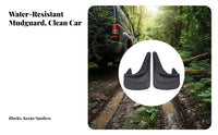 2 Pieces EVA Mudflap Wear-Resistant Car Mud Flap Adaptable Four-Season Mud Guard