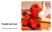Year of the Horse Soft Toy Auspicious Gift Chinese New Year Horse Doll Stuffed Horse Doll Festivity Souvenir Horse Stuffed
