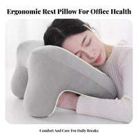 Pressure-Unrestricted Office Desk Rest Pillow Neck Support Face down Rest Pillow Breathable for Students, Adults, Rest Ping, School, Library