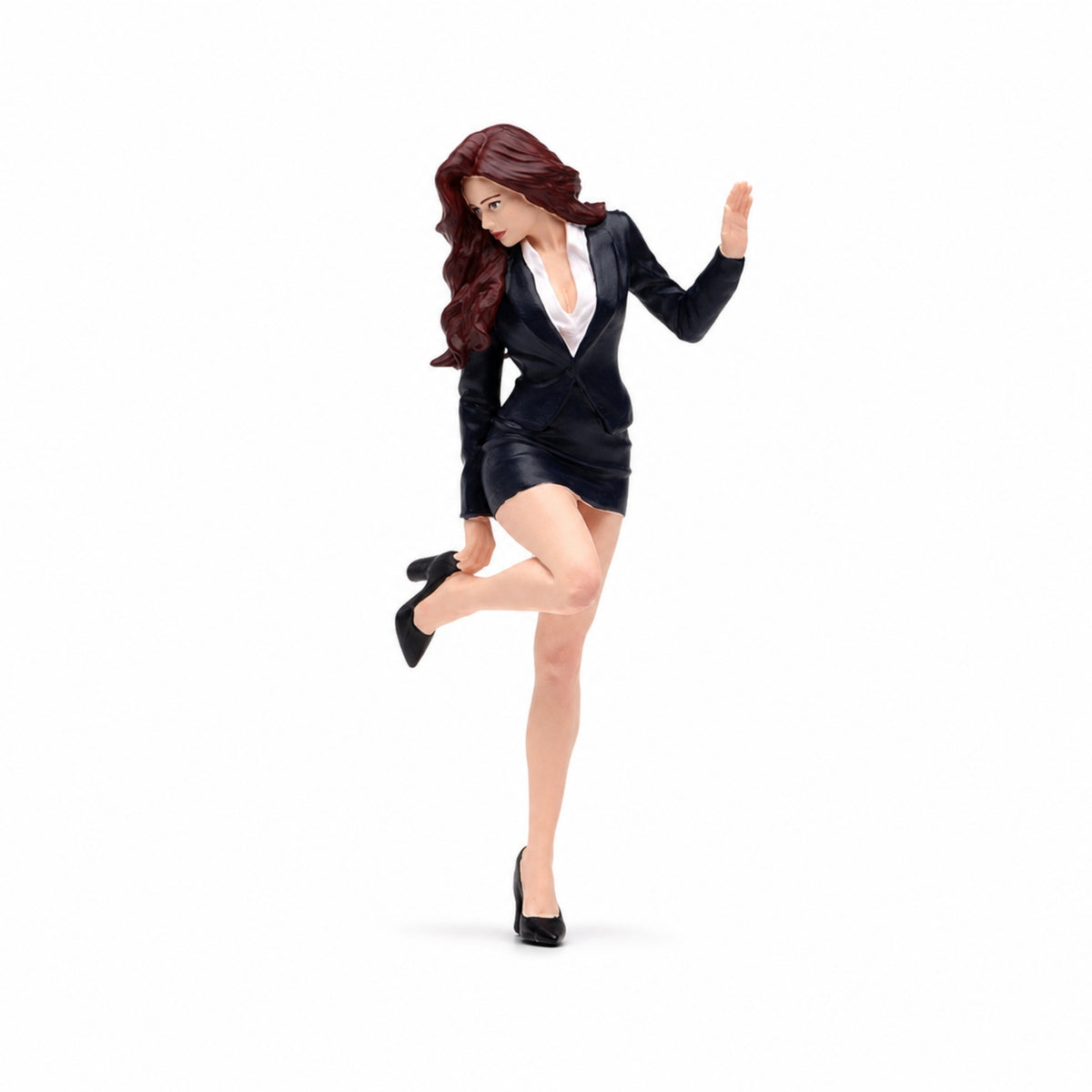 Realistic Resin Female Figurine Detailed Miniature Female Figurine Authentic Collectible for Display Shelf