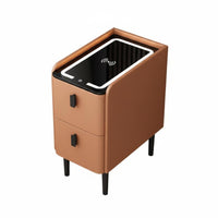 Nordic and design Narrow End Table Space-Saving Nightstand Modern Design Bedroom Furniture With Storage Drawer for Students, Apartment Dwellers, Adults, Small areas, Dormitory, Dorm Room, Home Office