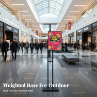 Floor Poster Stand Floor Standing Poster Display Stable Foundation Marketing Display Stand for Businesses, Shopping Mall, Retail Store, Exhibition