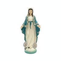 Carved Hand-Painted Figurine Tabletop Figurine Decorative Robed Figure for Desktop Display
