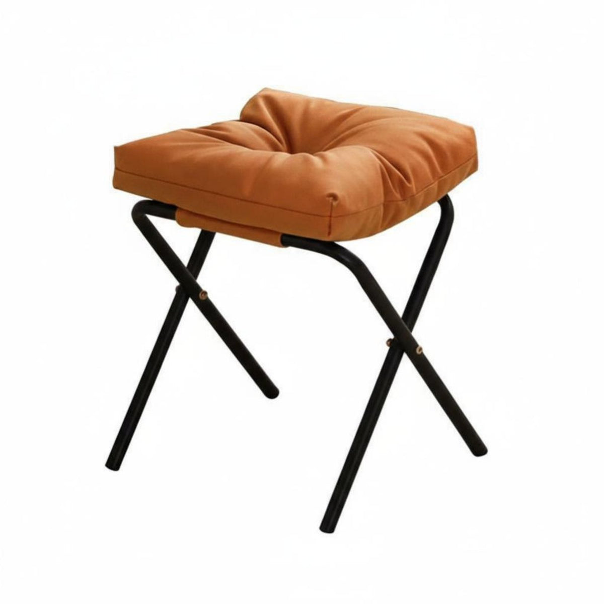Soft padding Upholstered Footstool Ergonomic Support Padded Low Stool space-efficient Size Footrest Space-Saving for Office Workers, Homeowners, Under Desk, Study Room, Bedroom, Entryway