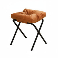 Soft padding Upholstered Footstool Ergonomic Support Padded Low Stool space-efficient Size Footrest Space-Saving for Office Workers, Homeowners, Under Desk, Study Room, Bedroom, Entryway