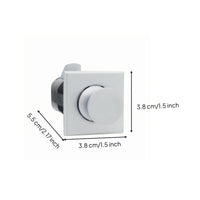 Cabinet Door Lock Push-Button Latch Black-Bodied Push Button Latch