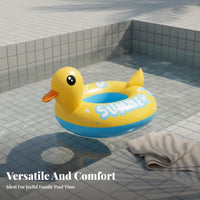 Anti-Rollover Baby Swim Seat Buoy Portable Toddler Swim Float Seat Thickened Material for Babies, Toddlers, Beach