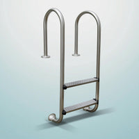 Polished Stainless Steel Pool Ladder Easy to Install Swimming Pool Ladder with Non-Slip Steps Stable Long-Lasting