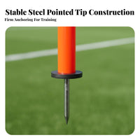 Ground Stake Agility Gate Football Dribbling Arch PVC Soccer Passing Arch for Kids, Young Athletes, Outdoor, Backyard