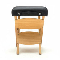 Foldable Design Folding Massage Stool High-Density Padding Portable Therapist Stool Folds Flat Beech Wood Massage Seat Compact for Beauticians, Physiotherapists, Beauty Salon, Spa, Mobile Treatment