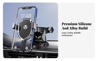 Weight-Activated Car Ph Single Mount Single-Hand Use Suction Disc Ph Single Holder Navigation Bracket Unobstructed