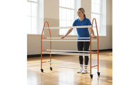 Athletic Sphere Storage Trolley with Wheels Athletic Sphere Storage Rack Sturdy