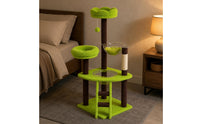 Multi-Level Feline Climbing Frame Compact Feline Condo Climbing Structure Soft Pet Furniture Transparent for Cats