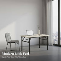 Space-Saving Foldable Computer Desk Portable Folding Leg Desk minimalist design Writing Table Lightweight for Students, Home Workers, Apartment Dwellers, Bedroom, Study Room, Small Spaces