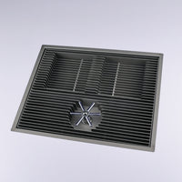 Hand-Pour Rinse Station Ribbed Coffee Rinse Station Low-Profile Drain Tray with Built-in Drain for Baristas