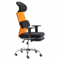 Ergonomic Design Reclining Highspine Chair with Footrest effortless Rolling Casters Reclining Task Chair with Footrest Adjustable Headrest Office Furniture sturdy Duty for Study Room, Studying