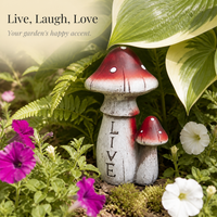 Mushroom Garden Ornaments for Micro Landscape Planter Decor