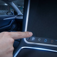 Car Control Panel Dock Touch-Style Charging Panel with Ambient Light for Commuters, Center Console