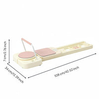 Pilates Reformer Board Foldable Sliding Workout Home Workout Fitness Equipment