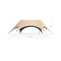 Black Coated Material Dome Sun Shelter Rain Resistance Quick Setup Canopy Tent Waterproof Blackout Shade Tent Resistant for Outdoor