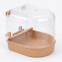 Bird Bath Tub for Cages, Pet Bird Bath Box, Hanging Bathtub Bird Cage Accessory, Small Birds Canary Budgies Bath Cage, Compact Bird Bath