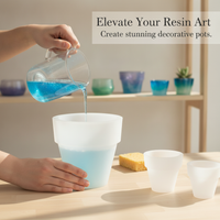 DIY Silicone Mold for Clay, Resin, Plaster Planters and Storage Pots